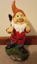 Gnome with pickaxe (27cm tall)