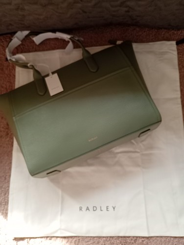 Large green leather - large, radley