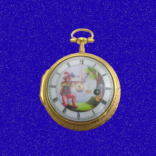 Mint 18k gold fusee - fusee, verge