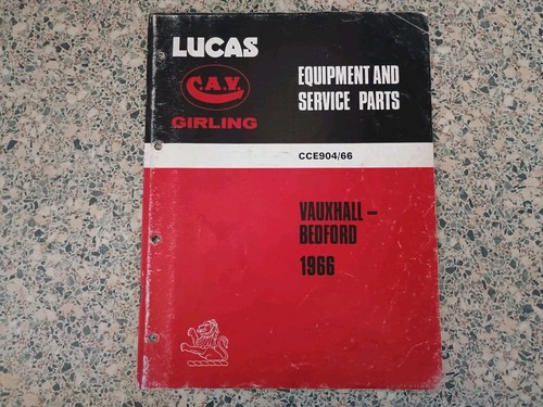 Lucas spare parts list 1966 - spare,