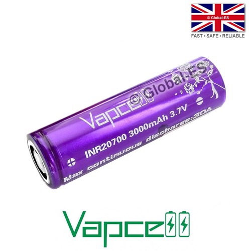Vapcell 20700 ion 30a - li-ion,
