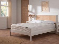 Snuggle Beds Michael Rattan Bed | Black or White | Solid Wood Frame