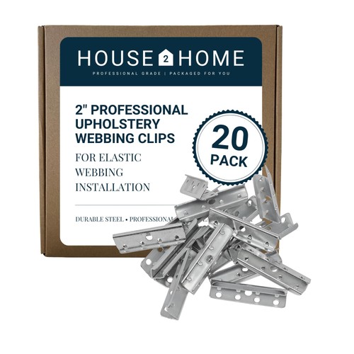 Metal end clips for rubber - metal,