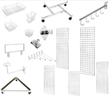 NEW PREMIUM QUALITY GRID MESH HOOK ARMS BASKET ACCESSORY GONDOLA