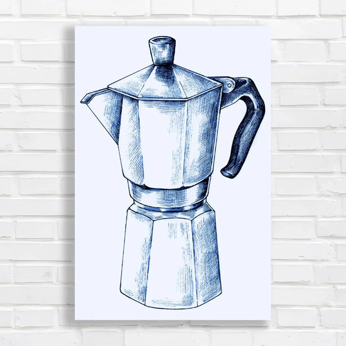 Vintage espresso maker blue - espresso,