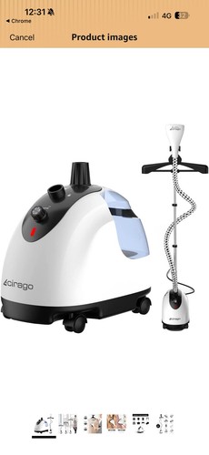 Cirago steam hanging ironing