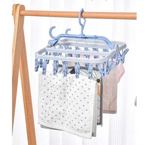 Folding clothes dryer - clothes, hanger