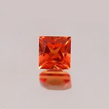 AAA Fine Quality Natural Ceylon Padparadscha Sapphire Square Gemstone Cut 4x4 MM