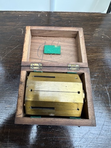 Antique brass surveying square - antique,
