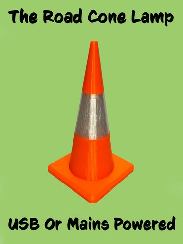The traffic road cone - road, lamp