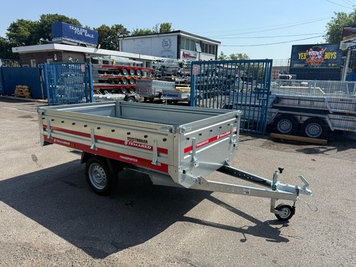 Single axle drop side flat - axle,