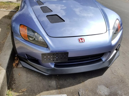 Bumper tow hook license - license, plate