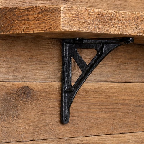 Cast iron shelf bracket rustic - cast,