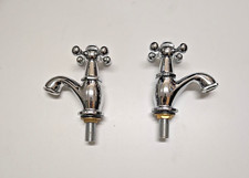 Jaquar Cross Handle Pillar Basin Taps - Ex Display
