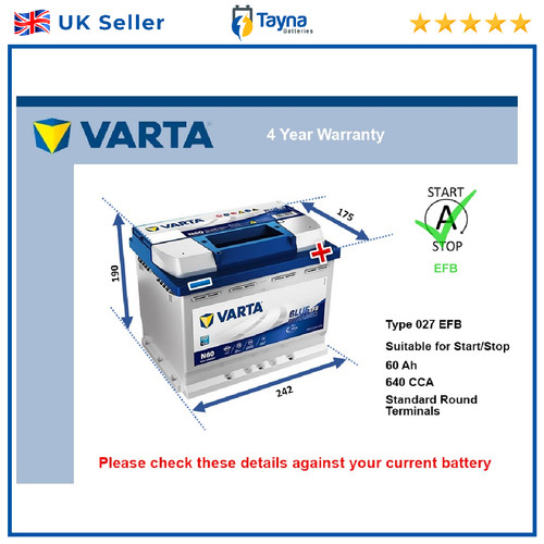 Efb car battery n60 varta - car,