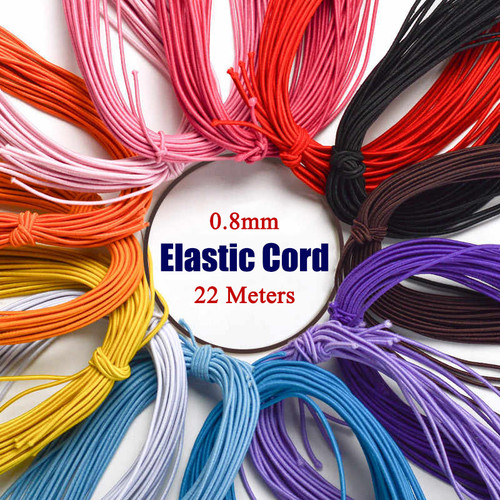 8mm round colorful stretch - colorful,