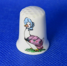 STOKE-ON-TRENT  BONE CHINA THIMBLE COLLECTION -Jemima Puddle-Duck
