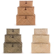 Set of 3 Seagrass Storage Box