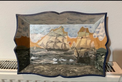 Vintage hand painted - hand-painted, nautical