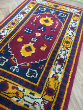 Vintage Latch Hook Wool Floor