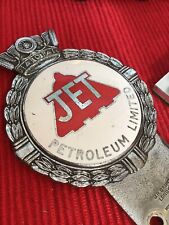 Vintage Car Badge - JET Petroleum Limited Car Grille Badge - J R GAUNT London