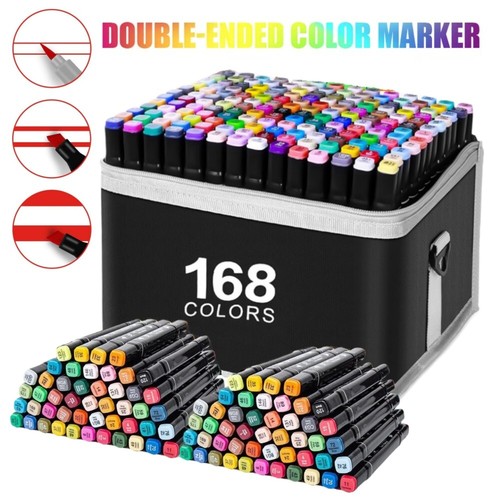 168 colors alcohol dual tip - 168,