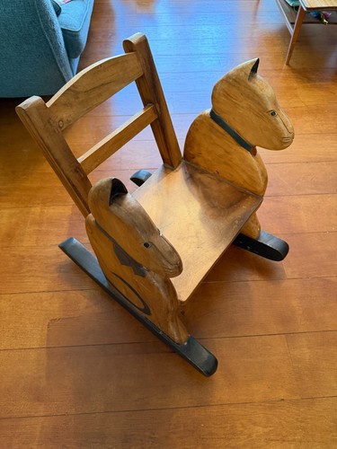 Childs wooden rocking chair - wooden,