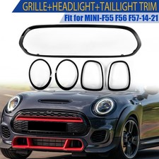 For Mini Cooper F55 F56 F57 Gloss Headlight&Taillight&Front Grille Surround Trim