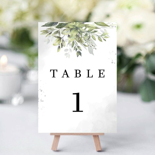 Watercolour leaves table - leaves,