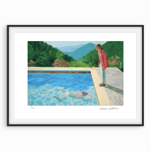 David hockney signed dive - hockney,