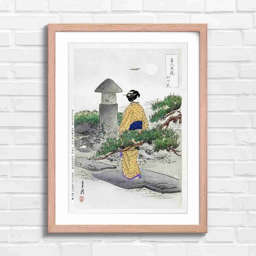 Geisha girl floral kimono - geisha,