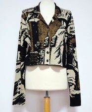 Rundholz Black Label Jacquard Cropped Cardigan Light Jacket Size L