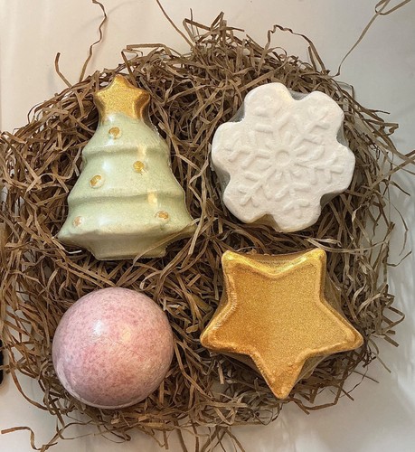 Christmas bath bomb gift - christmas,