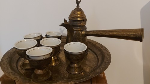 Vintage brass arabic - brass, coffee