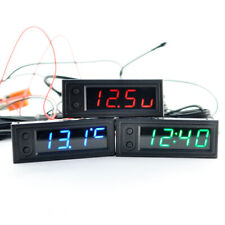 High-precision Car Clock Temperature Battery  Voltage Monitor Panel Accessories