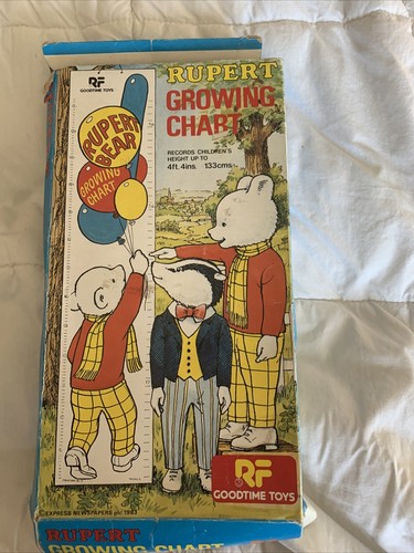 Rupert bear growing chart - rupert,