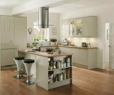 Howdens  Discontinued  Clerkenwell Gloss Flint Grey Kitchen Range
