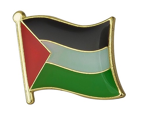 Palestine flag lapel pin badge - flag,