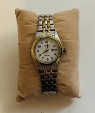 Seiko Ladies Two-Tone Bracelet Solar Watch Excellent Condition