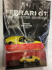 FERRARI  DINO 246 GTS 1972 die-cast + BOOKLET, Centauria, Limited edition