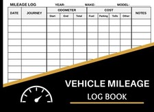 Mileage Log Book Vehicle