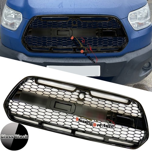Front bumper gloss black - front, grill