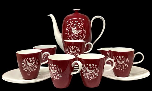 Rosenthal coffee set red - rosenthal,