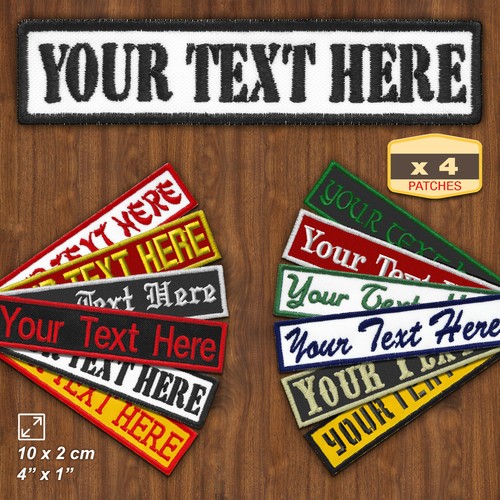 Custom motorcycle patches - x4,
