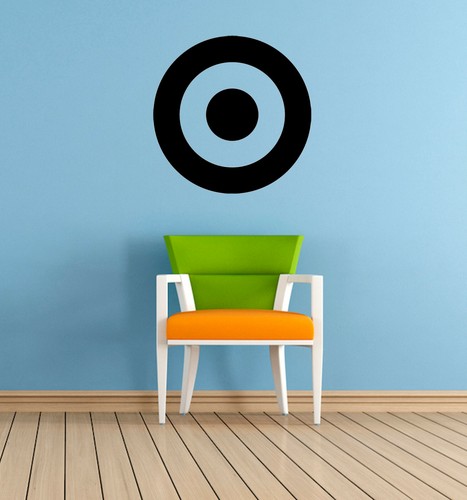 Large target bullseye vinyl - large,