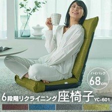 Iris Plaza Zaisu Floor Reclining Chair Legless  YC-601 Japan New
