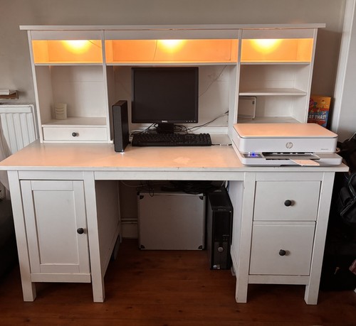 Ikea hemnes desk white - hemnes, wood