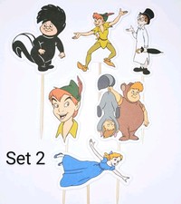 Peter Pan cupcake toppers x6