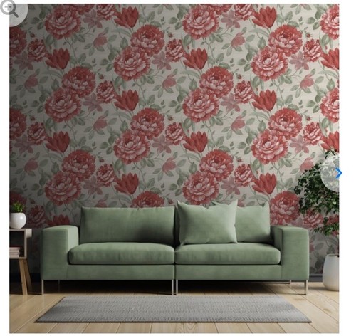 Muriva fayre red floral - fayre,