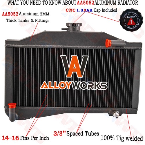 Row radiator for 1955 1971 - row,